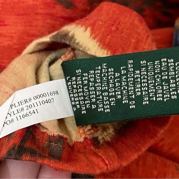 💚 3/$15 Bundle Sale Lauren Ralph Lauren Women's Short Sleeve Top, Petite Medium - Picture 9 of 13